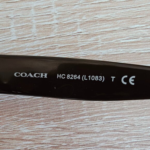 Coach Sunglasses HC8264 L1083 Blue Glitter Signature Logo Sunglasses 56-17-140mm main image 4